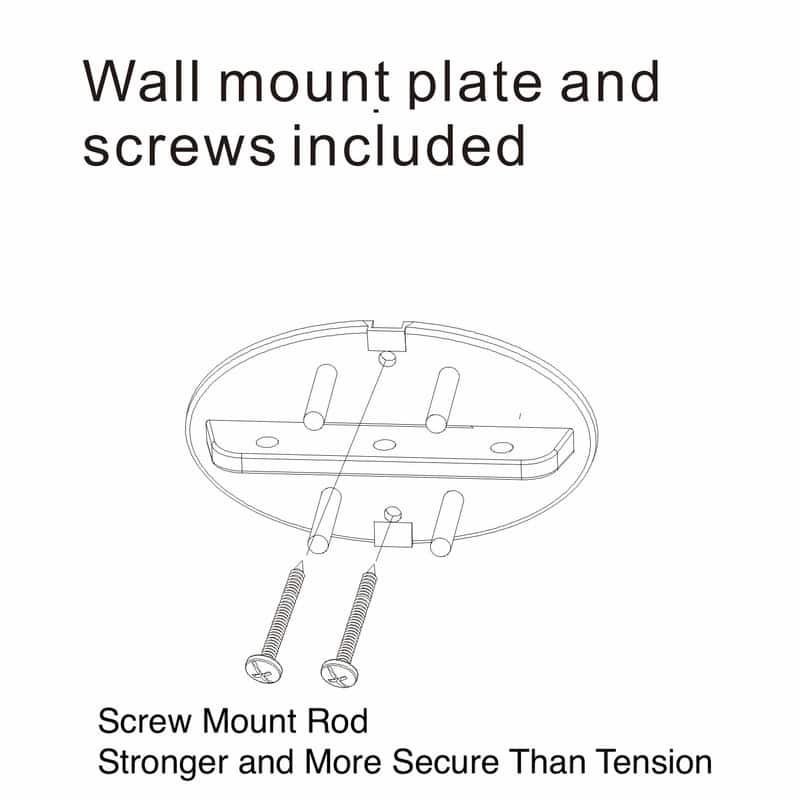 Utopia Alley Rustproof Wall Mounted Aluminum Double Curved Shower Curtain Rod, Screw Mount Rod, Adjustable Rod from 45" to 72"