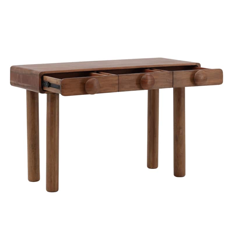 Ridgefield 47" Wide Writing Desk, Brown