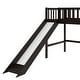 preview thumbnail 35 of 73, Low Loft Bed Toddler Bed Kids Bed with Slide and Ladder