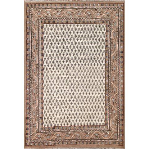 Boteh Traditional Botemir Oriental Area Rug Hand-knotted Wool Carpet - 5'7" x 7'8"
