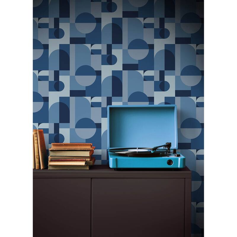Very Gay Paint Boxanne Blue Peel and Stick Wallpaper
