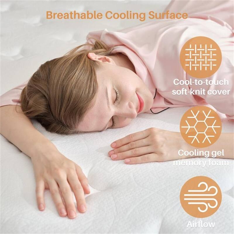12 Inch Twin Size Hybrid Full Mattress,Memory Foam Hybrid Mattress , Medium Feel Mattress for Pressure Relief