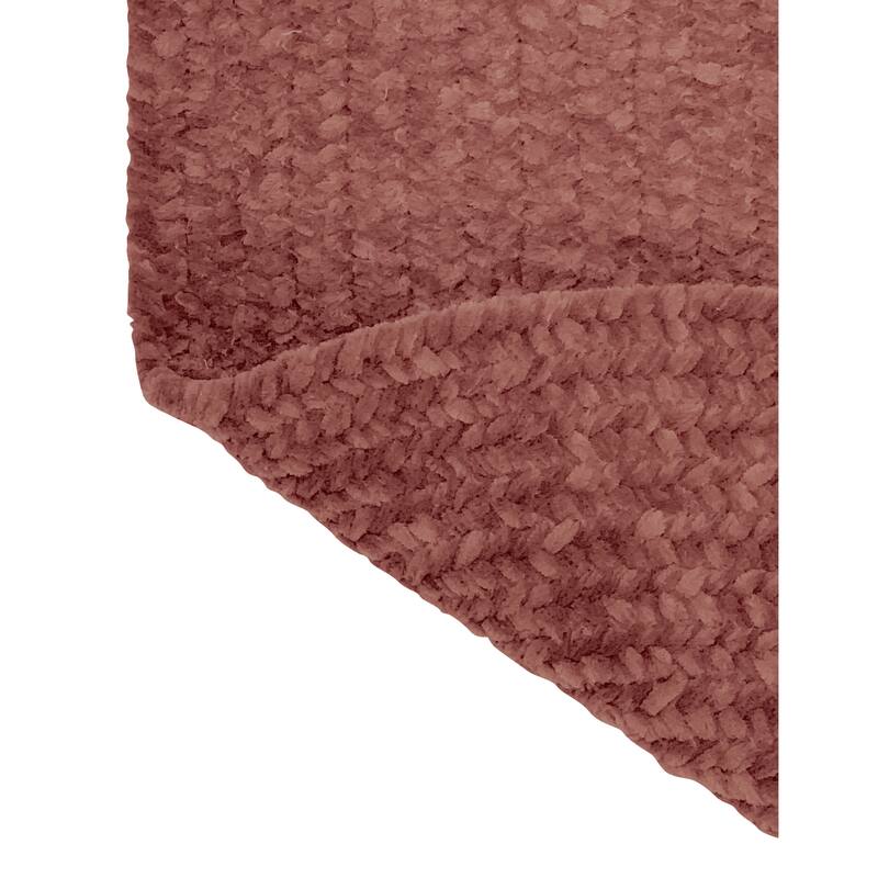 Better Trends Chenille Tweed & Solid Braid 100% Polyester Stain Resistant, Double Sided Reversible Indoor Area Rug