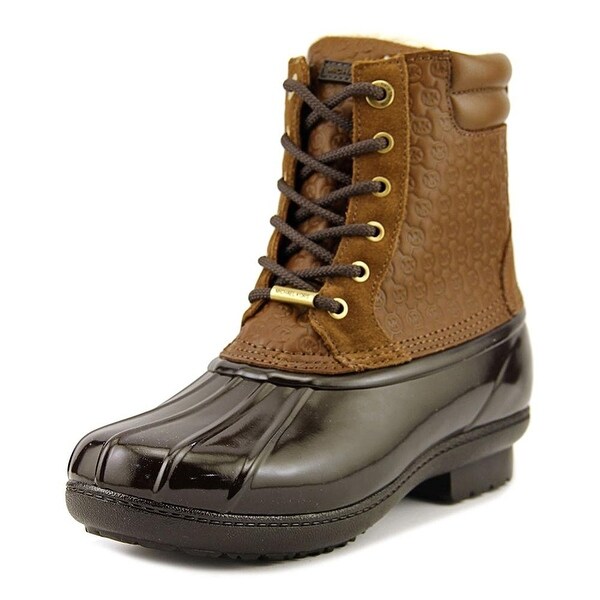 MICHAEL Michael Kors Womens Easton Bootie Rubber Closed Toe Ankle Rainboots