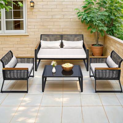 Mcferran 4 - Person Seating Group with Cushions