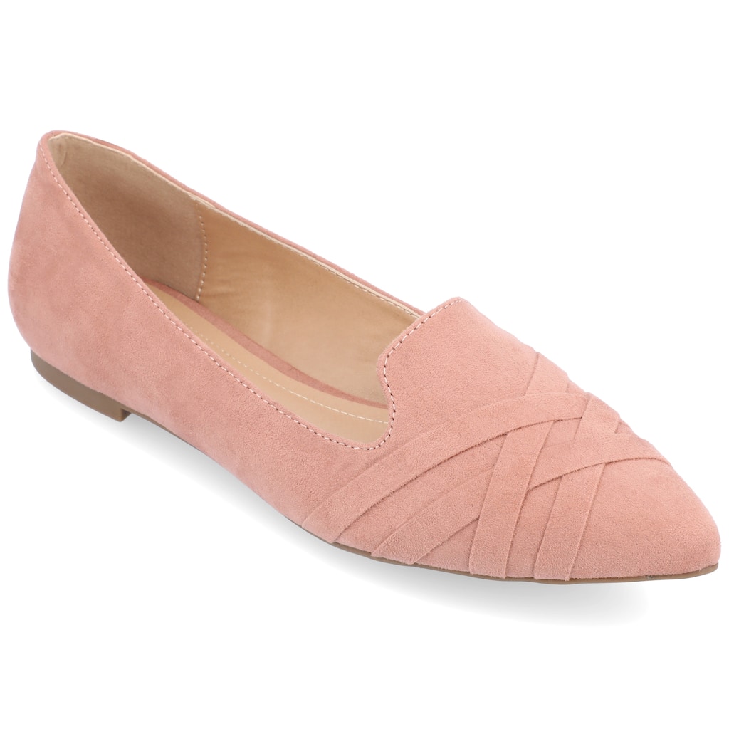 Journee Women's Mindee Slip On Pointed Toe Loafer Flats
