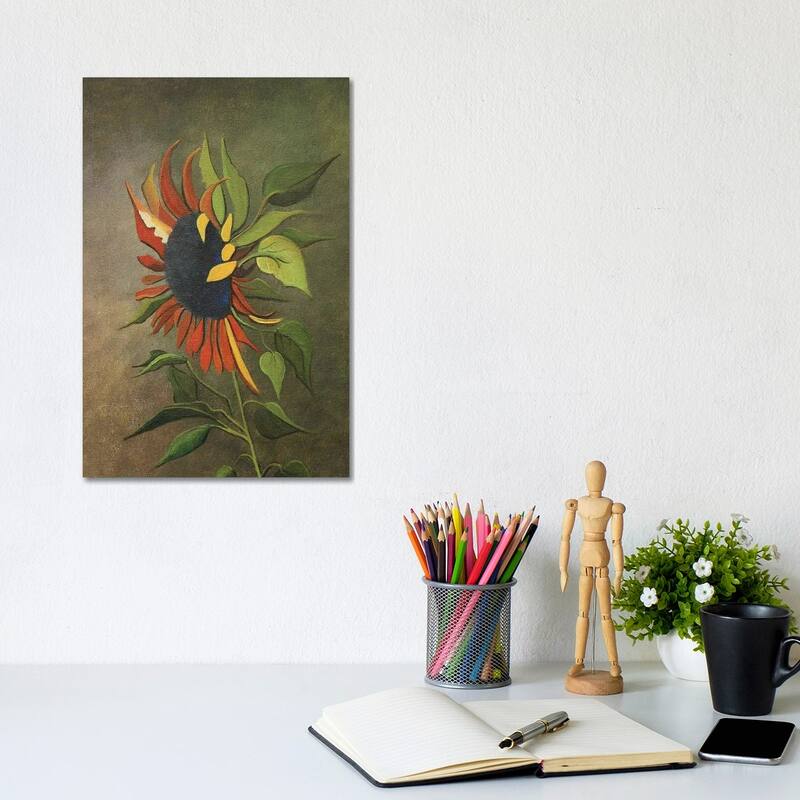 iCanvas "Fall Sunflower" by Cheryl Miller Lackey Canvas Print - 12x8x0.75
