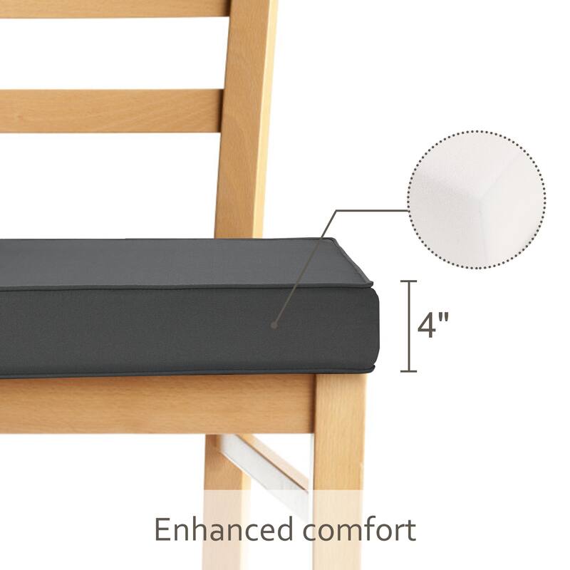 Patio Chair Cushion for Outdoor Furniture 19x19x4 Inch