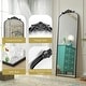 preview thumbnail 10 of 26, Arched Vintage Wall Mirror and Metal Frame Baroque Style Bathroom Vanity Mirror