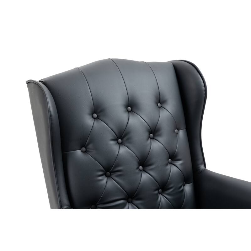 Ergonomic Executive Office Chair with High Back Reclining Function, Gas Lift, Thick Padding, for Office and Home