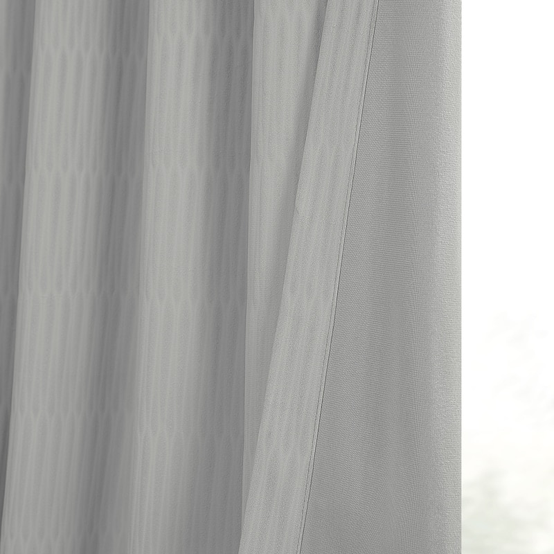 Exclusive Fabrics Lounge Embossed Velvet Curtains - Room Darkening Rod Pocket Curtain for Bedroom & Living Room (1 Panel)