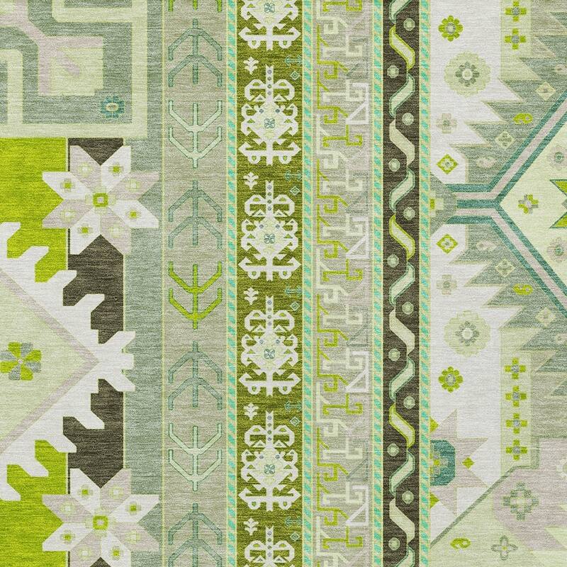 HomeRoots Aztec Transitional Rectangle Outdoor Rug