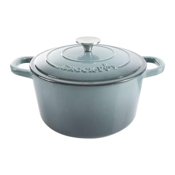 Crock Pot Cast Iron Dutch Oven - Grey