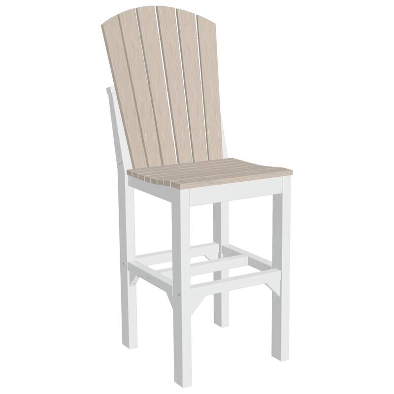 Set of 4 Poly Lumber Adirondack Dining Chairs