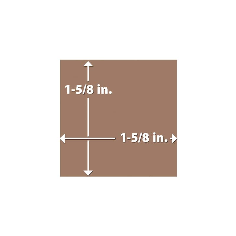 Merola Tile Vaudeville Taco Marron 1-5/8" x 1-5/8" Porcelain Floor and Wall Tile - Case (25 Tiles)