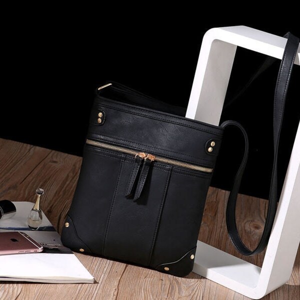 Shop Double Zipper Crossbody Purse - Free Shipping On Orders Over $45