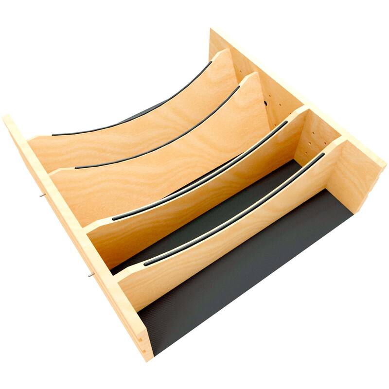 Rev-A-Shelf 4WDIVCC-24-1 Craftsman 19-1/4" W X 19-13/16" D Designer - Maple / Black