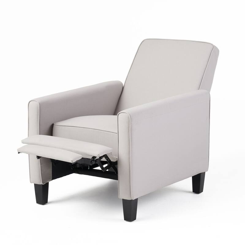 Roomfitters Fabric Push Back Chair for Elegant Home Decor, Navy Blue