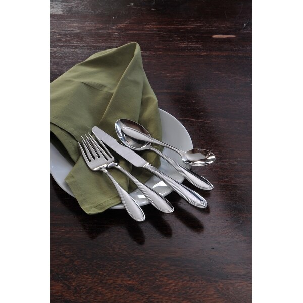 Oneida Scroll 18/8 Stainless Steel Healthcare Dinner Forks - On