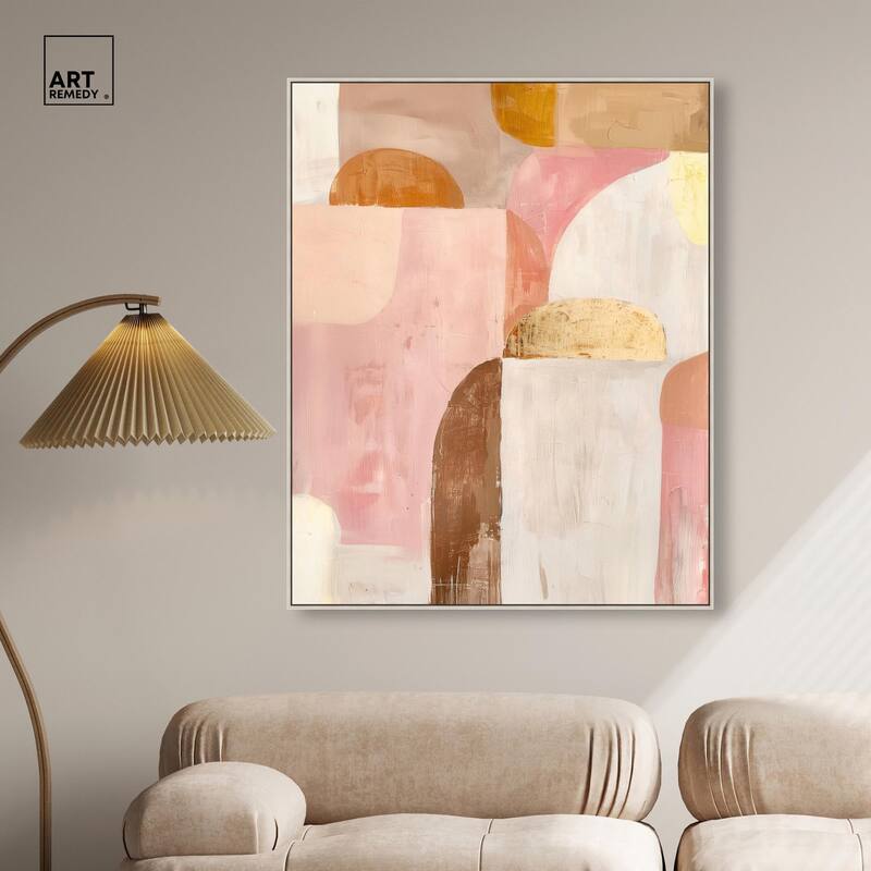 Rose Quartz and Sand II Canvas by Art Remedy