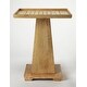 preview thumbnail 5 of 3, Offex Transitional Levon Natural Mango Square Game Table, Natural Wood - 21.5"L x 21.5"W x 27"H
