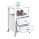 preview thumbnail 19 of 26, Convenience Concepts Melbourne 2 Drawer End Table with Shelf