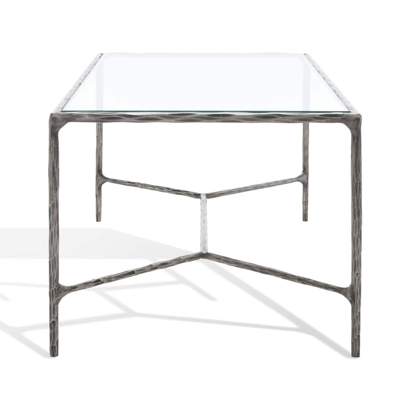 SAFAVIEH Couture Beril Rectangle Metal Coffee Table - 40 In. W x 22 In. D x 18 In. H - 40"W x 22"D x 18"H
