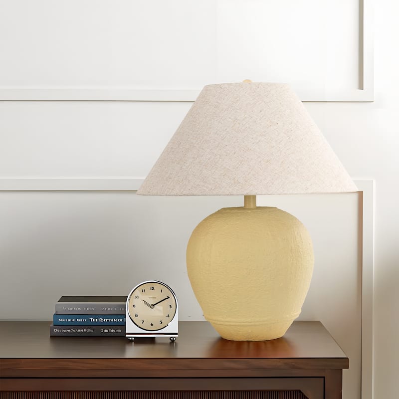 Global Accent Ceramic Table Lamp with Linen Shade