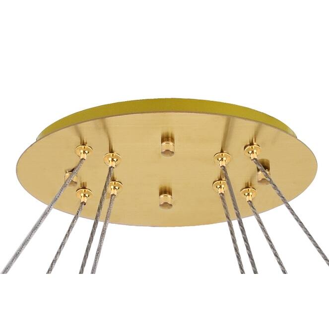 Madelyn Integrated LED light Chrome Chandelier Clear Royal Cut Crystal - 41"W X 10.9"H - 41"W X 10.9"H