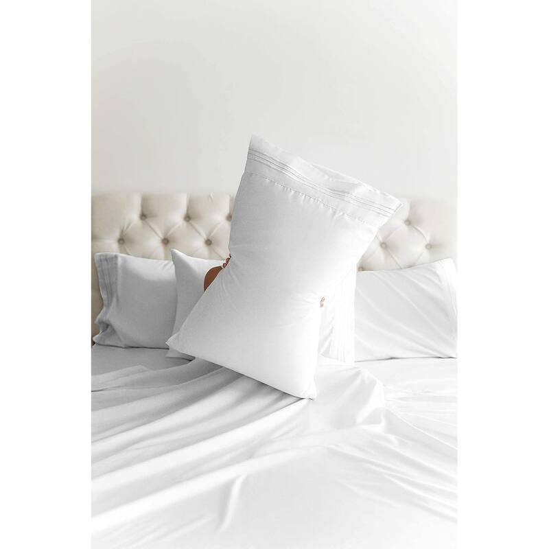 CGK Linens Extra Deep Pocket Microfiber 6 Piece Bed Sheet Set Soft & Cooling