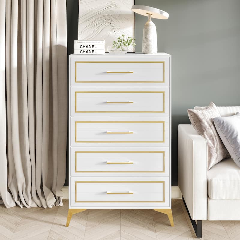 CraftPorch Contemporary Chest with 5 Drawers