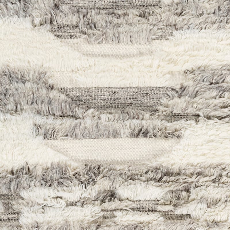 Livabliss Tripoli Abstract Hand-woven Wool Shag Area Rug