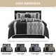 preview thumbnail 6 of 7, Nanshing Daniella 7-Piece Modern Geometric Comforter Set