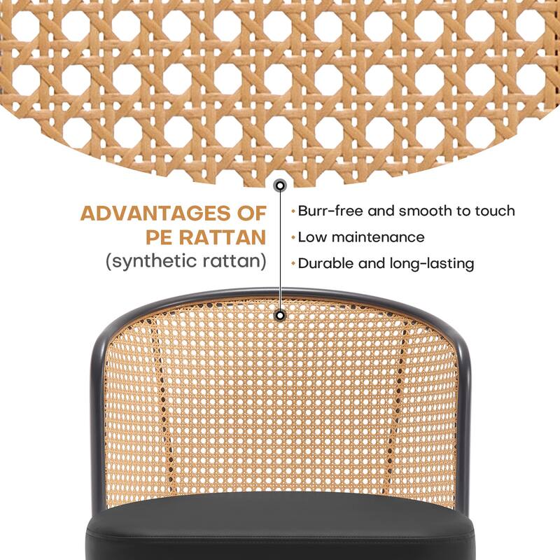 26"/29" Rattan Upholstered Bar Stool /Counter Stools Set of 2/3/4