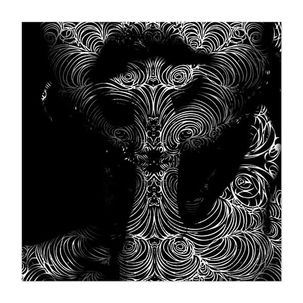 black and white trippy drawings