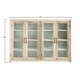 preview thumbnail 3 of 3, Reclaimed Wood Cabinet with 4 Glass Doors, 4 Shelves & Zinc Metal Backing (Each one will vary)
