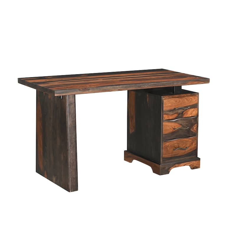 Avenue 2-piece Live Edge Solid Wood Desk Set