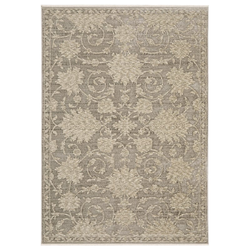 HomeRootsFloral Traditional Rectangle Area Rug