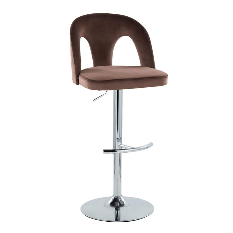 Ava Upholstered Adjustable Barstool - Set of 2