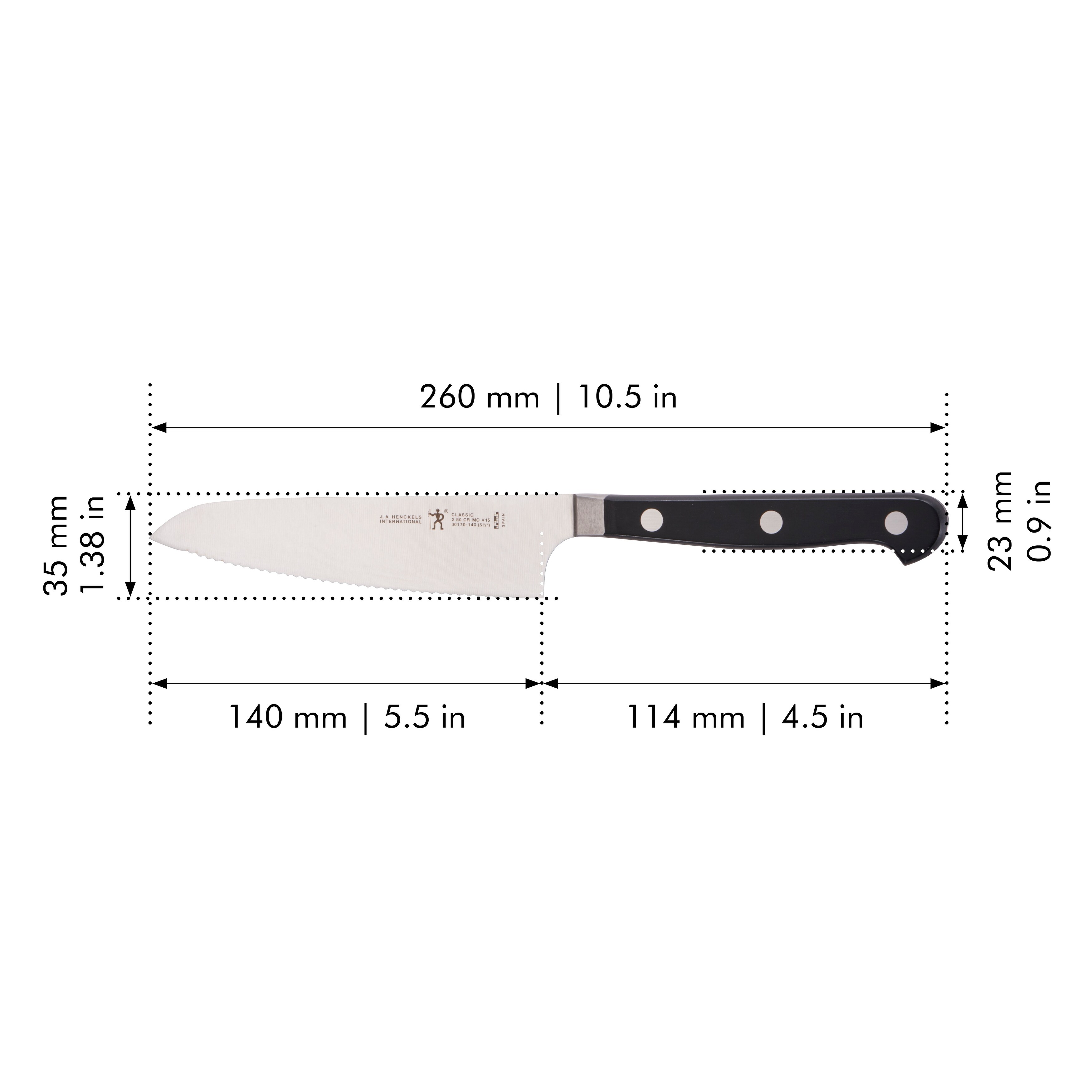 Henckels CLASSIC Christopher Kimball 5.5-inch Serrated Prep