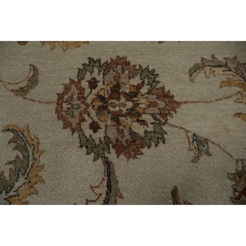 Hand Knotted Oriental 100% Wool Carpet Traditional All-Over Beige & Ivories Peshawar Area Rug - 12' 4'' X 8' 10''