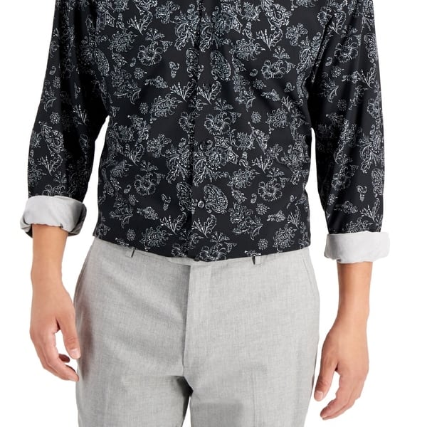 slim fit dress slacks The Blue Brimfield Tattersall Stretch Dress Shirt – Ledbury main image 1