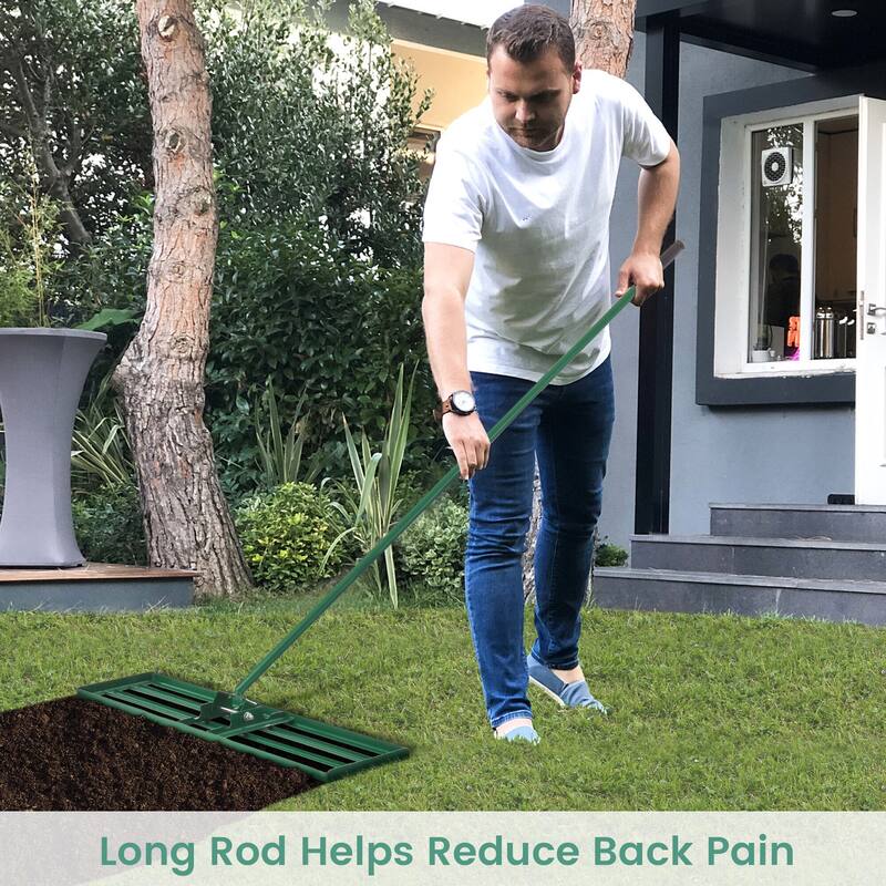 Costway Lawn Leveling Rake 42" x 10" Heavy Duty Level Lawn Tool for - See Details
