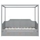 preview thumbnail 14 of 15, Twin Size Wooden Canopy Bed Daybed with 3 in 1 Storage Drawers and Headboard, Wood Frame Guardrail Bed
