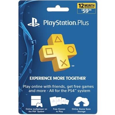 Sony Playstation 3002074 Ps Plus 12 Month Subscription Card Live