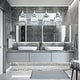 preview thumbnail 131 of 182, 2/3/4-Light Modern Bathroom Crystal Vanity Light Wall Sconces