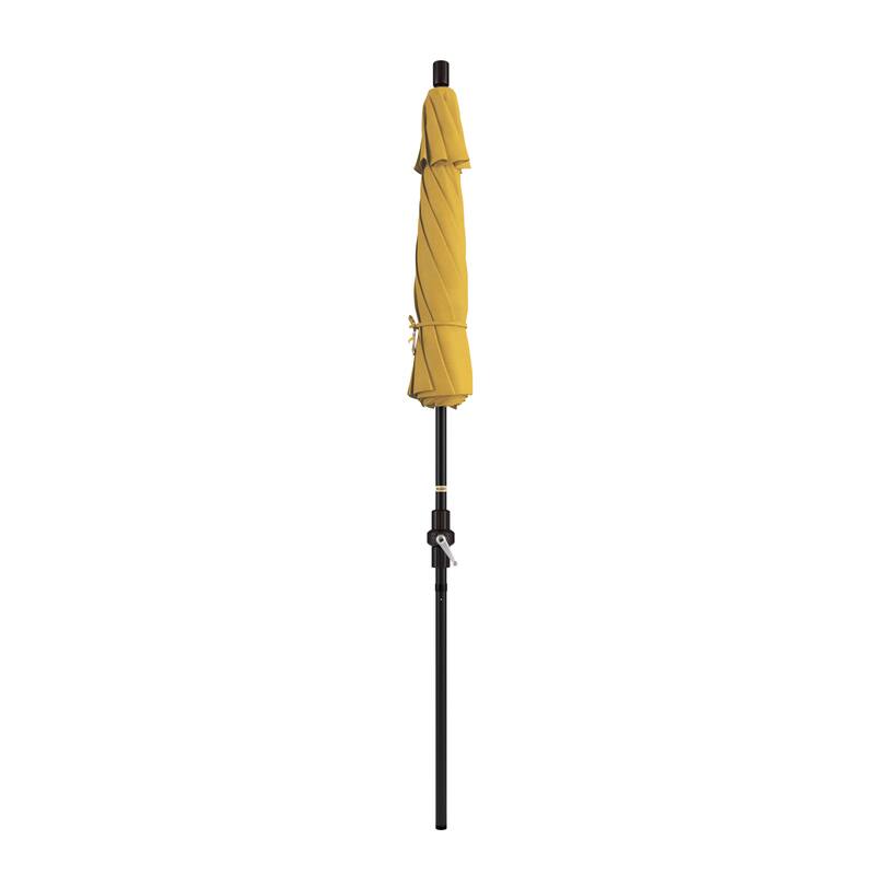 California Umbrella 75' Sun Master Patio Umbrella Bronze Aluminum Pole Fiberglass Ribs Crank Lift Tilt Pacifica