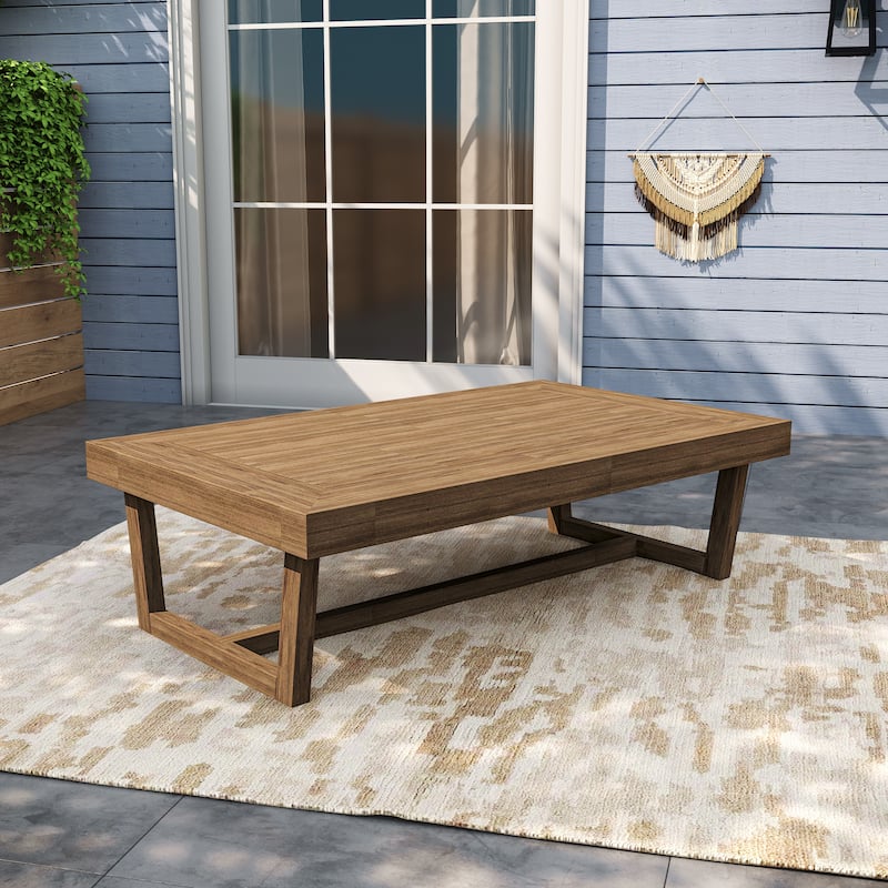 Outdoor Wood Club Chairs Set Loveseat with Cushion