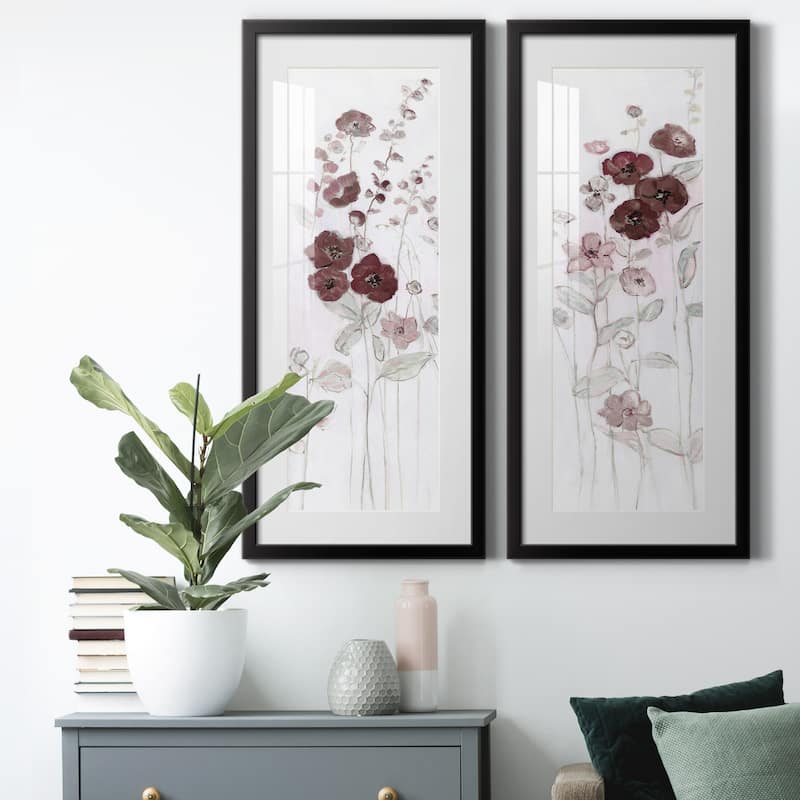 Fields of Burgundy I-Premium Gallery Framed Print - Ready to Hang