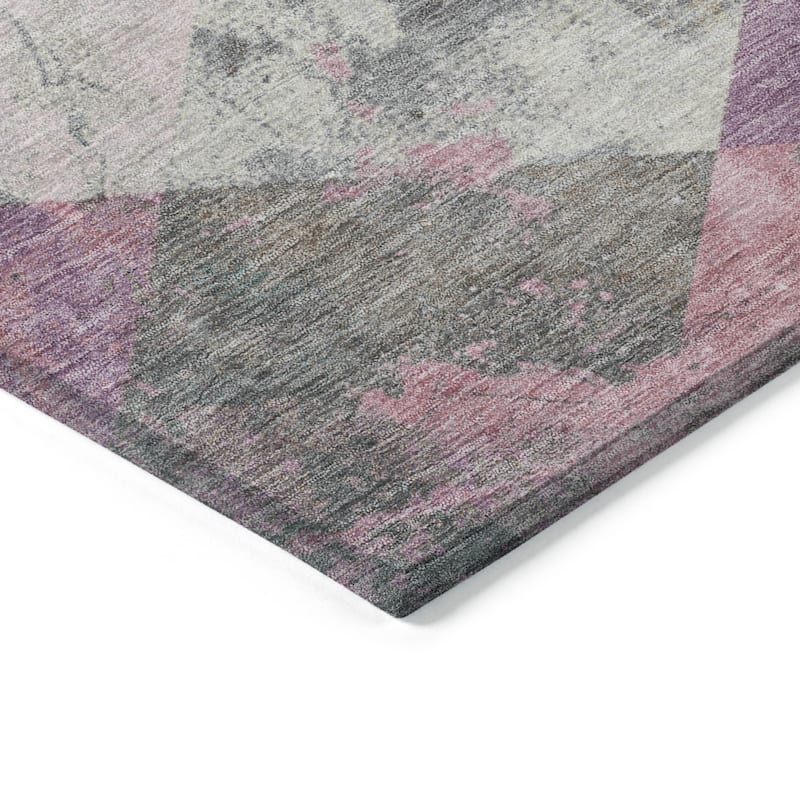 HomeRoots Geometric Transitional Rectangle Outdoor Rug